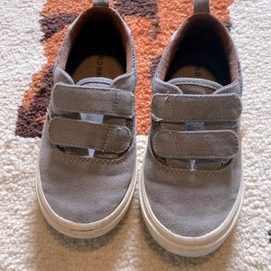 Old Navy Toddler Velcro LowTop Sneakers Size 9 Grey Herringbone